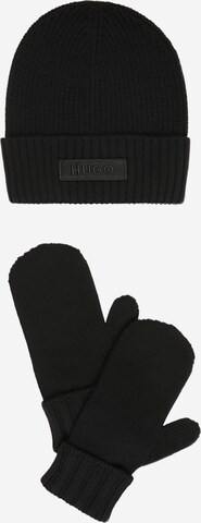 HUGO Red Beanie in Black: front