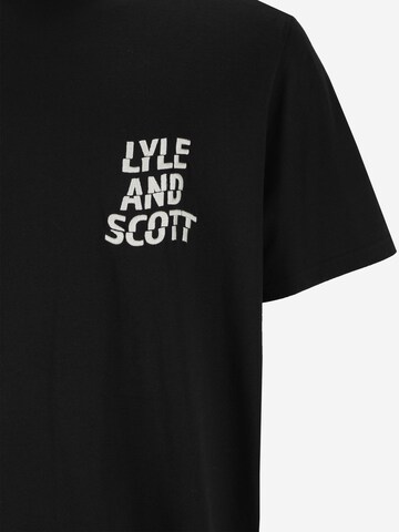 Lyle & Scott Big&Tall Tričko – černá