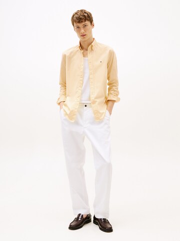 TOMMY HILFIGER Regular Fit Hemd 'Flex' in Gelb