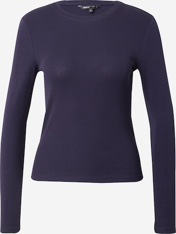 T-shirt 'ONLRiley' ONLY en bleu : devant