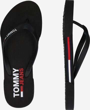 Tommy Jeans T-bar sandals in Black