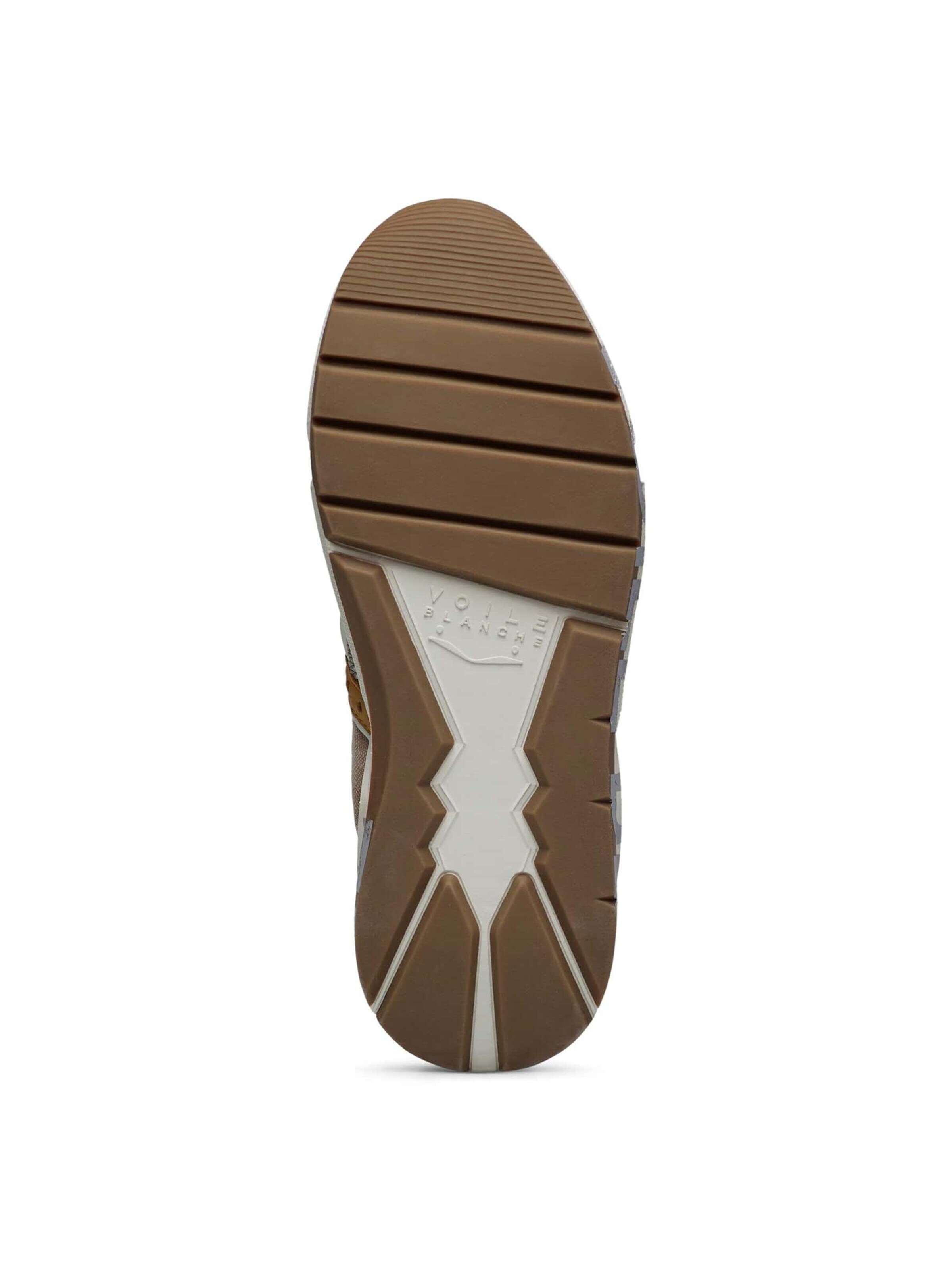 Baskets basses 'CLUB01.' Voile blanche en beige