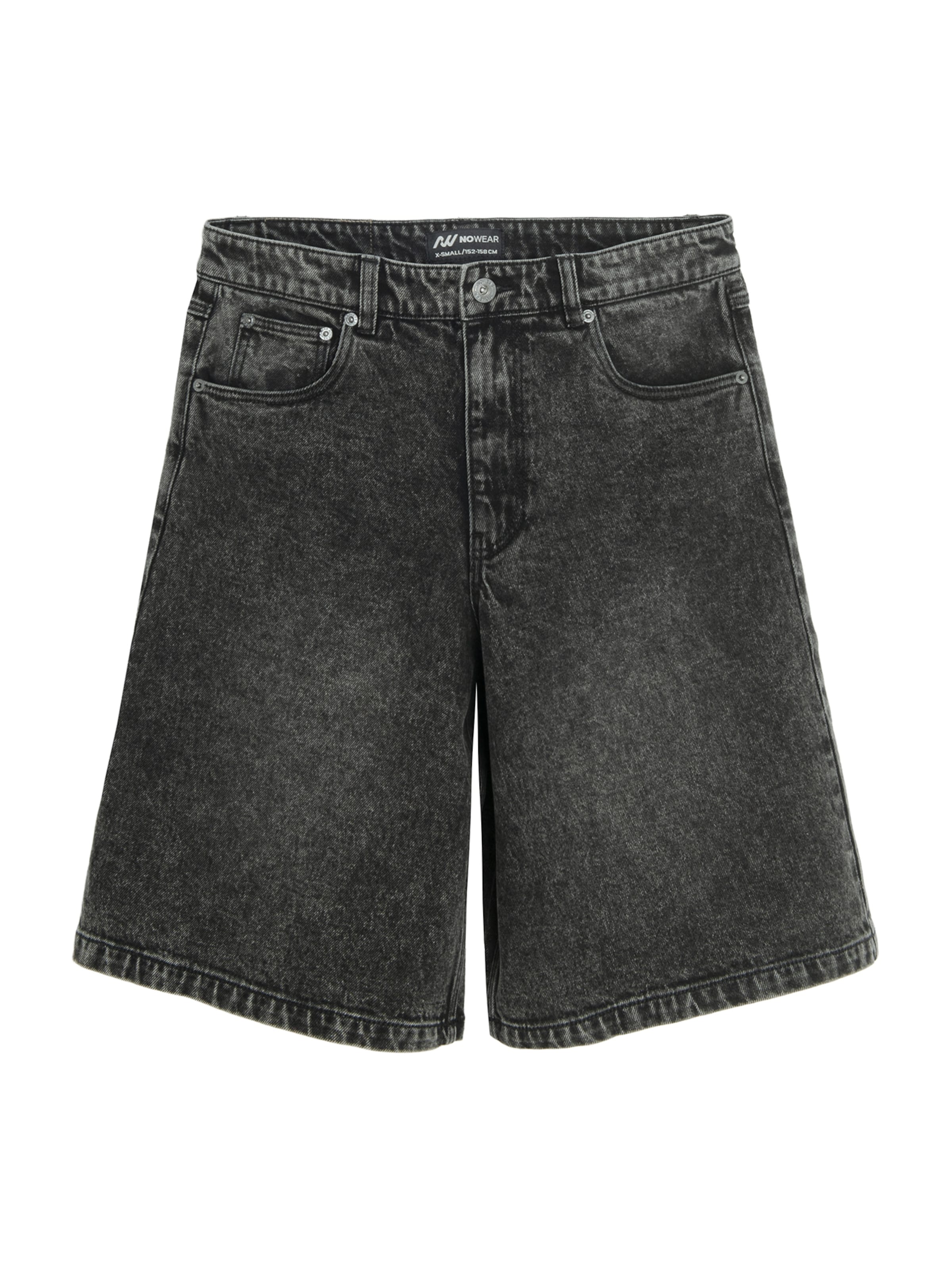 melns NoWear Platas staras Džinsi: no priekšpuses