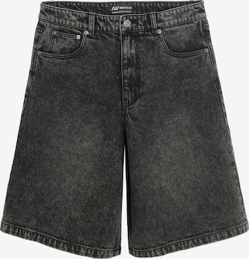 juoda NoWear Plačios klešnės Džinsai: priekis