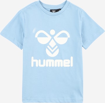 Hummel - Camisa funcionais 'Tres' em azul: frente