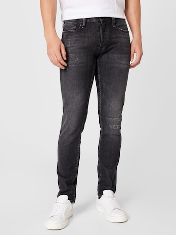 DENHAM Slimfit Jeans 'RAZOR' in Zwart: voorkant