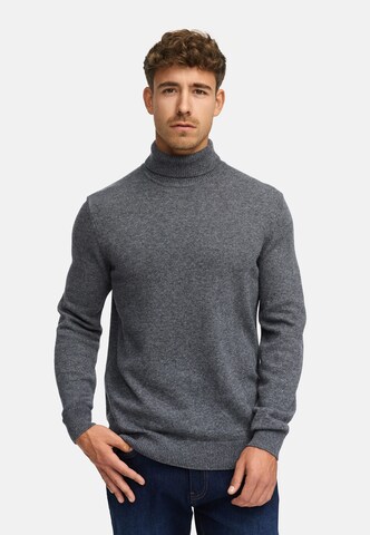 INDICODE JEANS Trui 'INMargous' in Grijs: voorkant