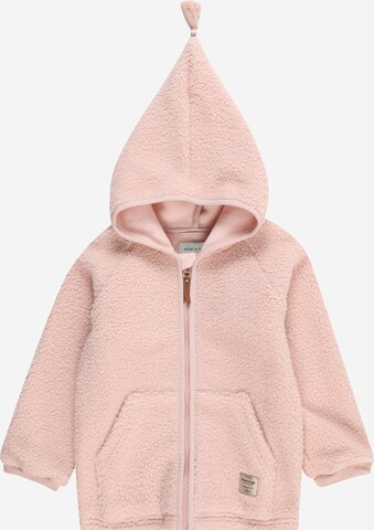 MINI A TURE Fleece jacket 'Liff' in Pink: front