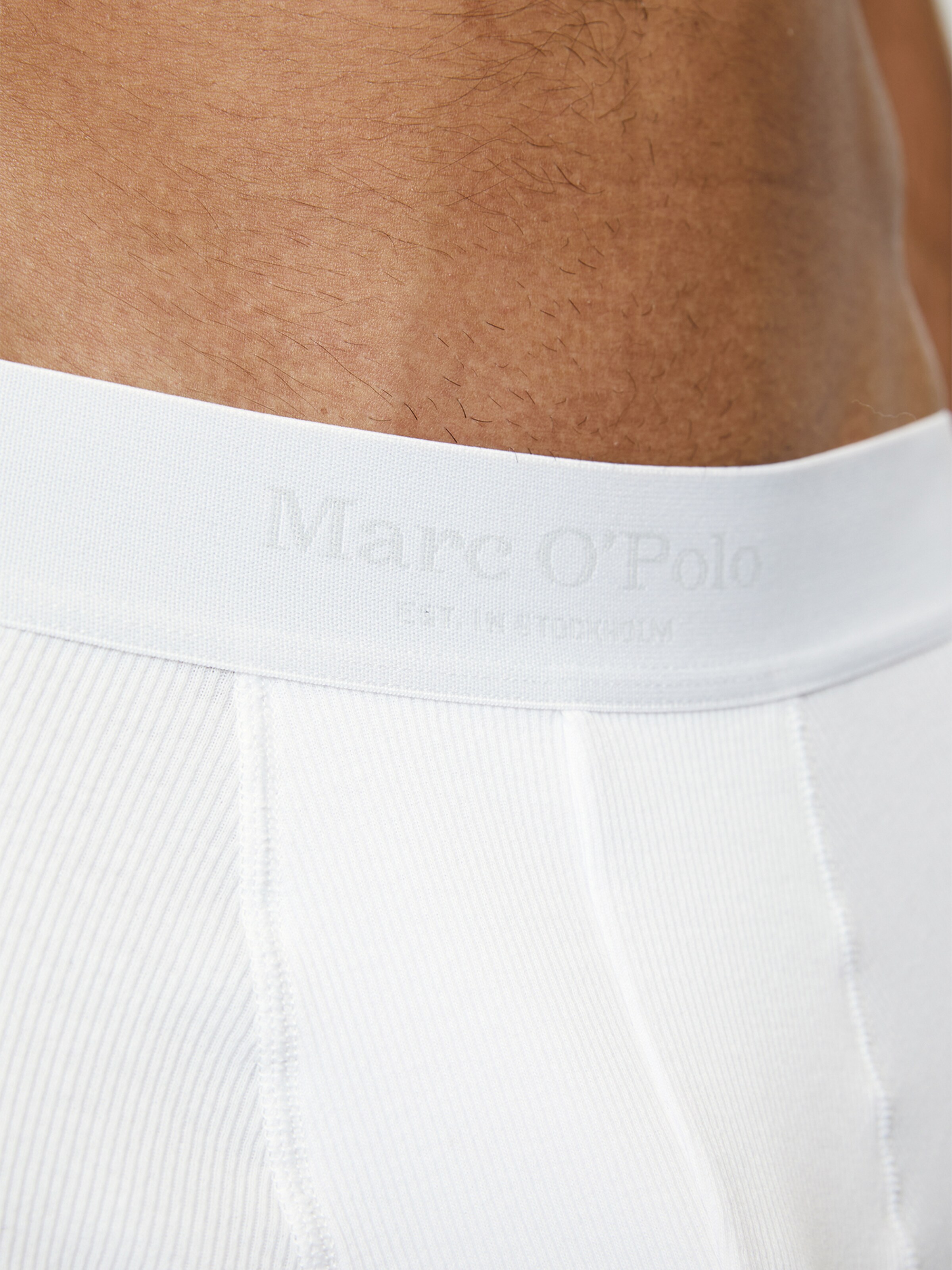 Marc O'Polo Boxer shorts ' Iconic Rib ' in White