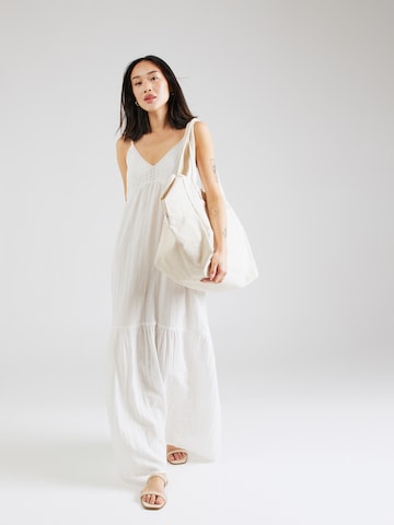 PIECES فستان صيفي 'ASTINA' بلون أبيض