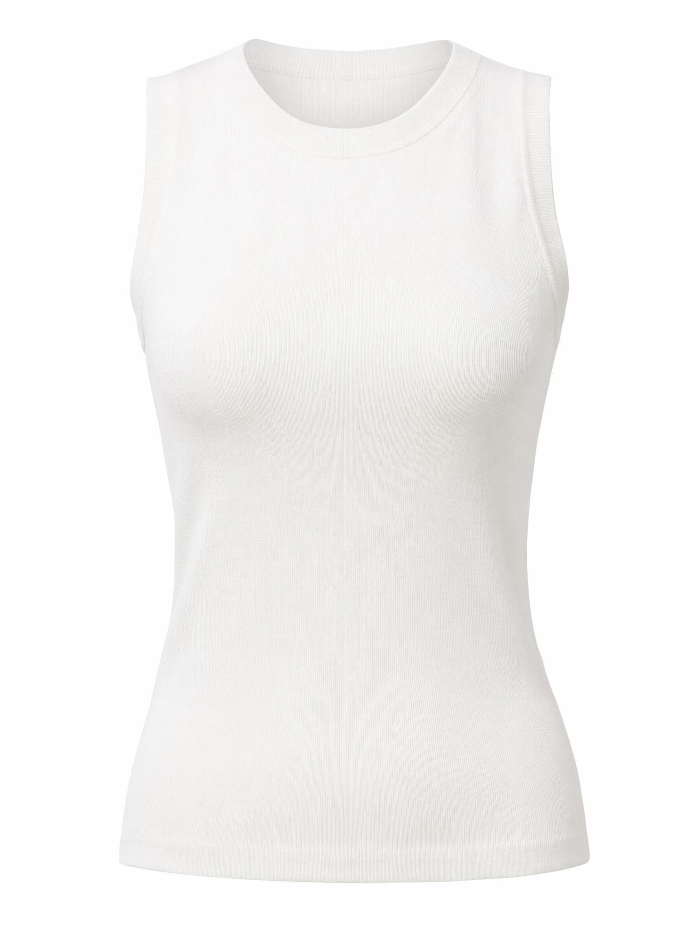 ARACH&CLOZ Sticktop 'Tanktop Damen Stricktop Ärmellose Leichte Wolle Pullover Oberteile ideal für Alltag, Büro und Freizeit.'‌‌‌‌‌‌‌‌ in Weiß: Vorderseite