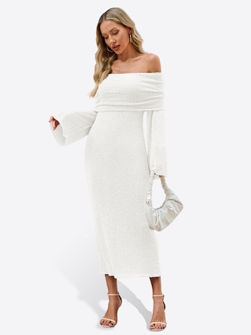 Imily Bela Strikkjole i hvid