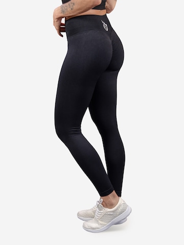 Strammer Max Performance Skinny Leggings 'Scrunch' in Schwarz