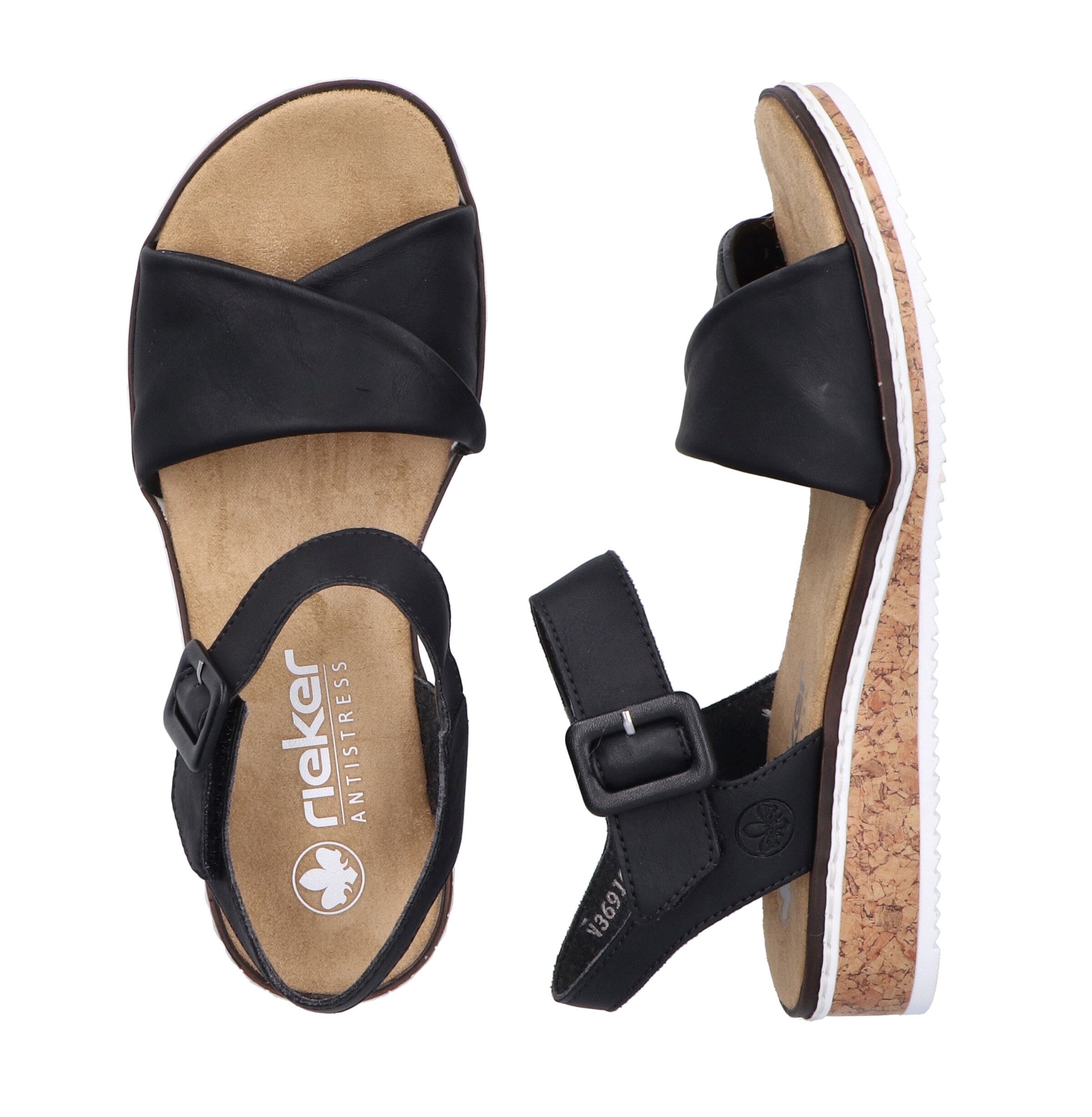 Sandales Rieker en noir