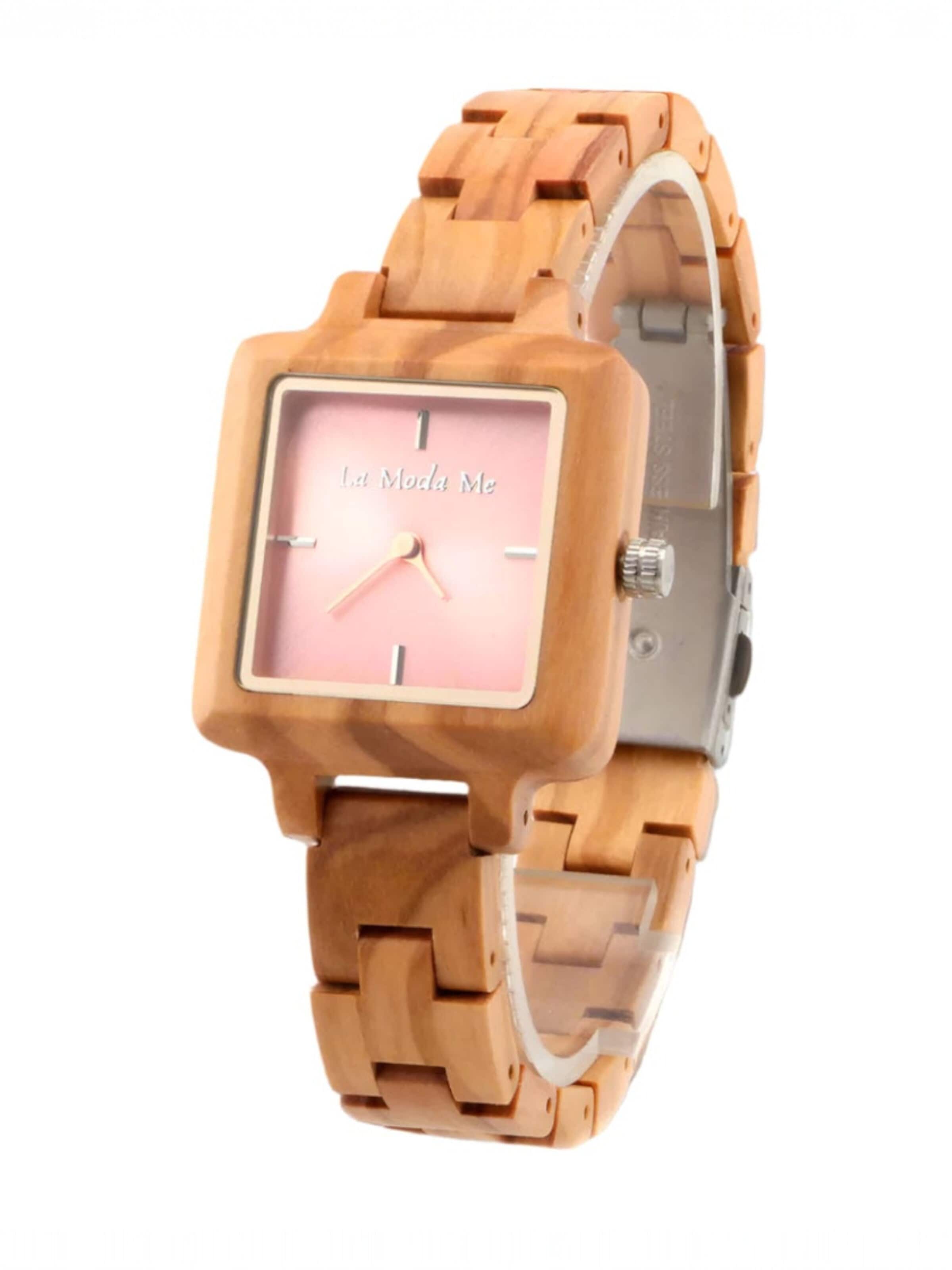 La Moda Me Analog Watch 'La Piccola Natura' in Pink: front