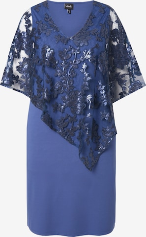 Robe de soirée Ulla Popken en bleu : devant