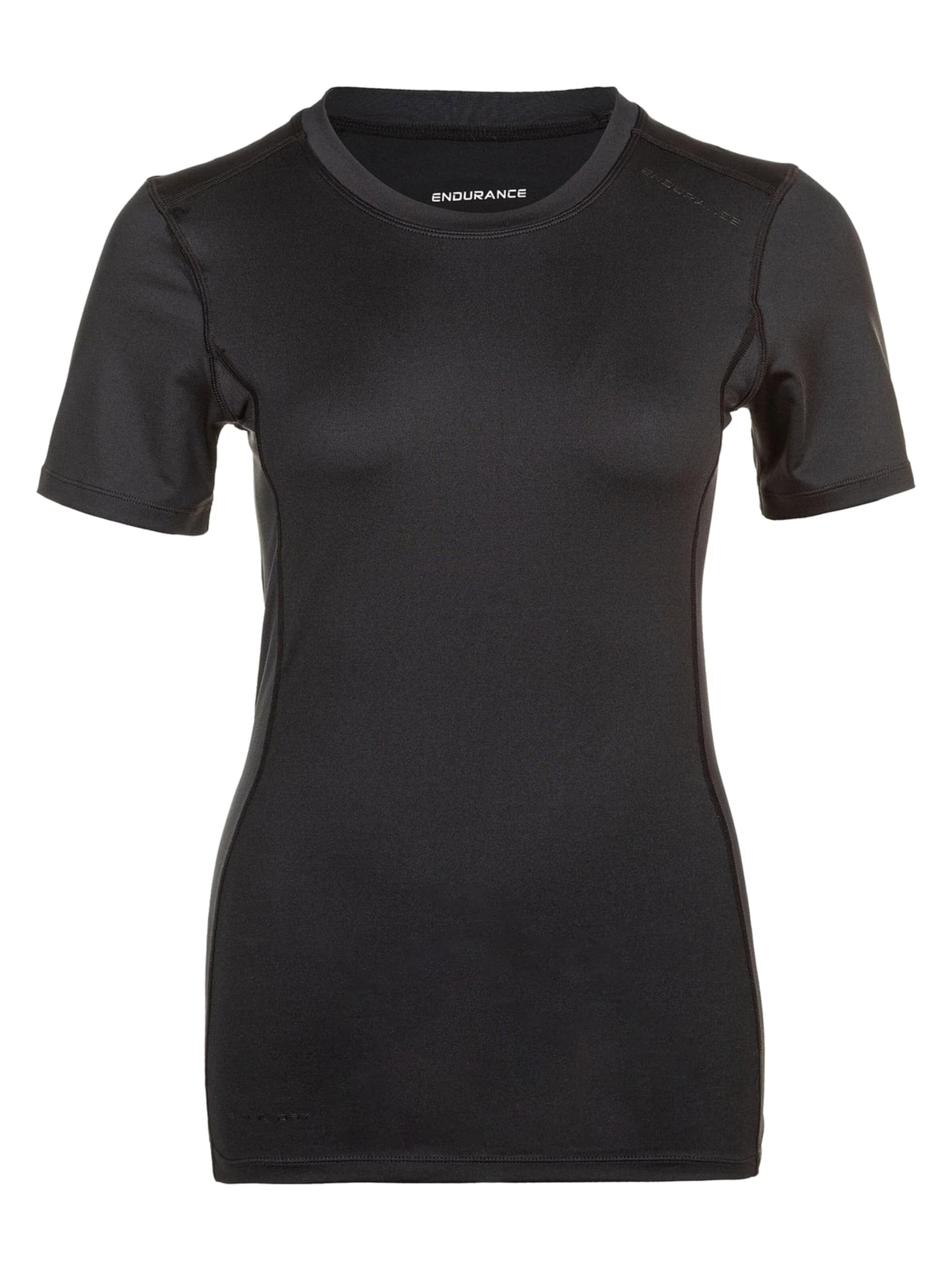 ENDURANCE Funktionsbluse 'Power V2 W SS Tee' i sort: forside