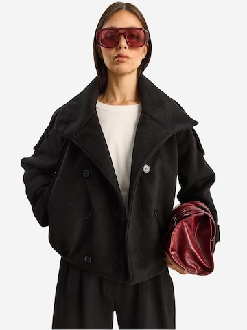 Veste mi-saison Bianco Lucci en noir : devant