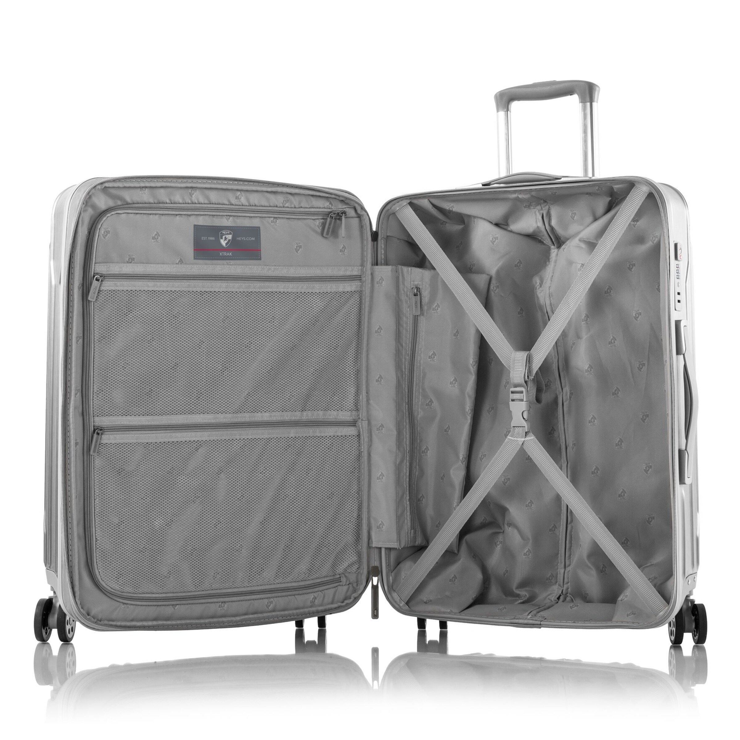 Heys Suitcase Set 'Xtrak' in Silver