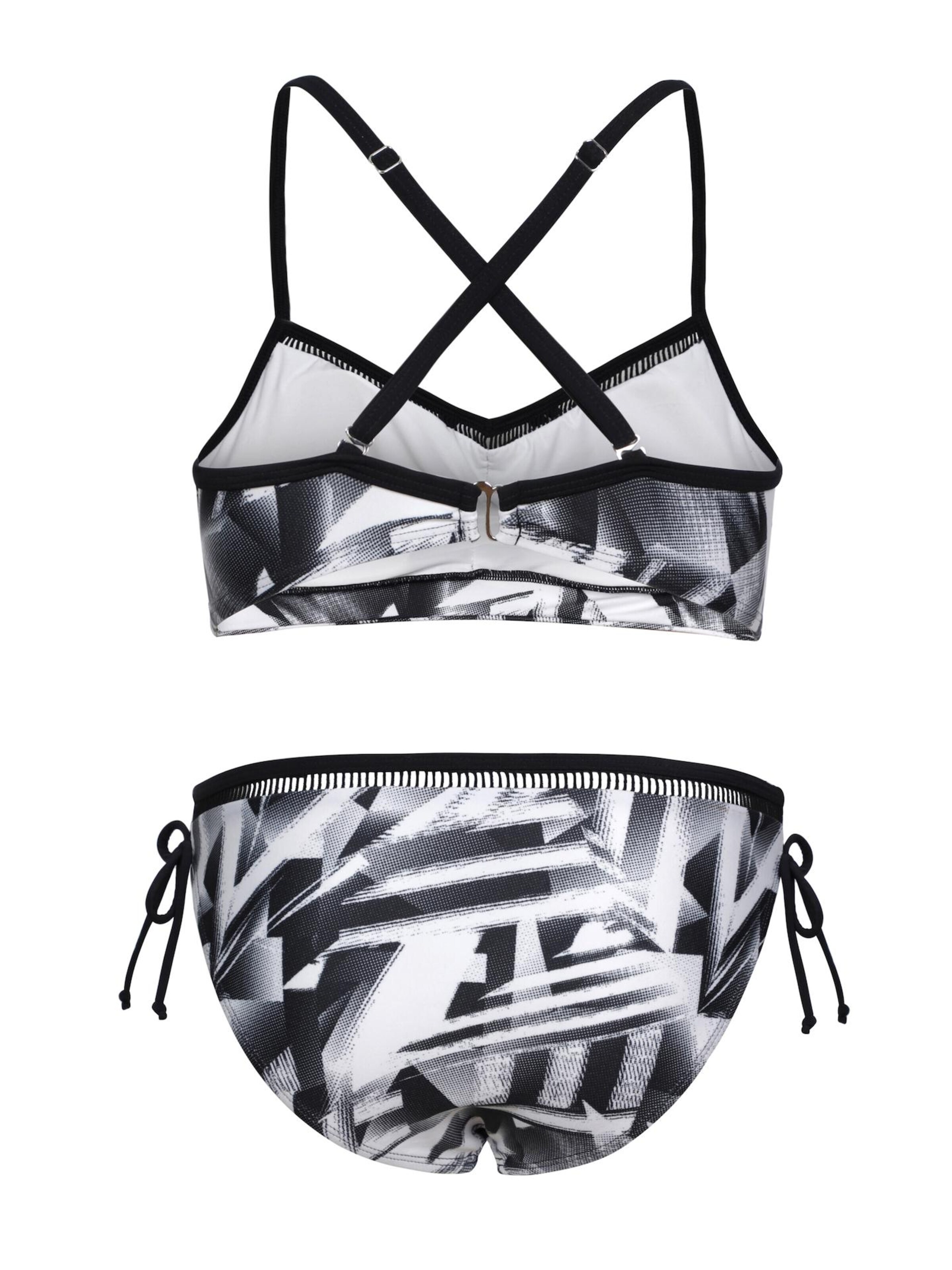 La V Triangel Bikini 'Bikini classic met kant detail' in Wit