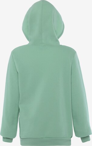 Yuka Zip-Up Hoodie in Green