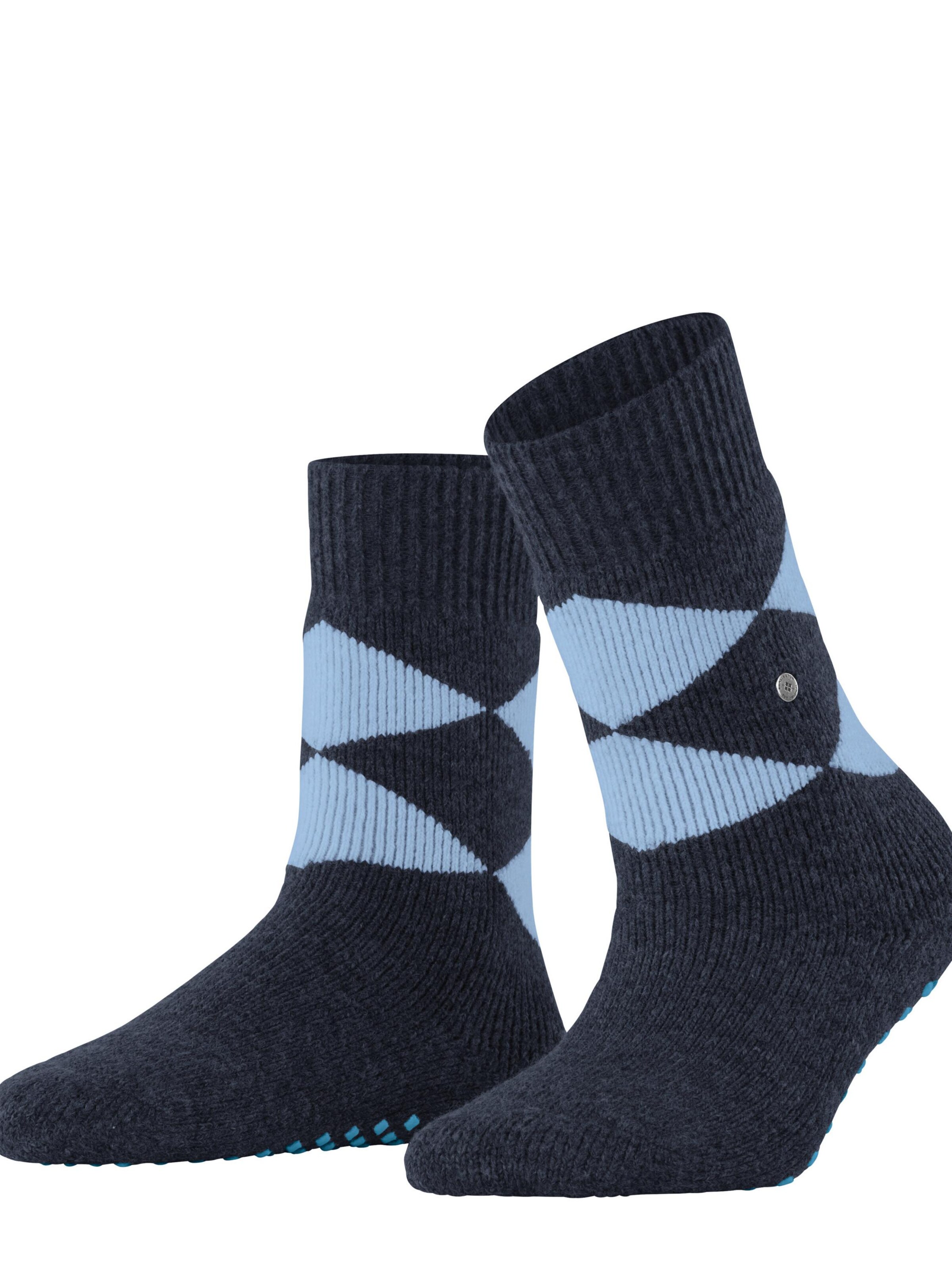 BURLINGTON Socken 'Cosy Argyle'‌‌‌‌ in Blau: Vorderseite