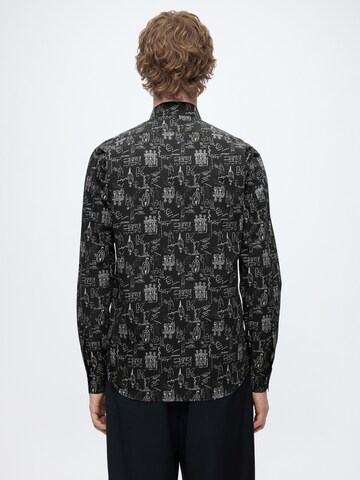 Karl Lagerfeld Regular fit Overhemd in Zwart