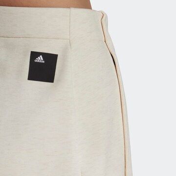 ADIDAS SPORTSWEAR Loose fit Workout Pants 'Mission Victory' in Beige
