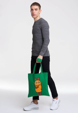 LOGOSHIRT Shopper 'Die Sendung mit der Maus' in Green