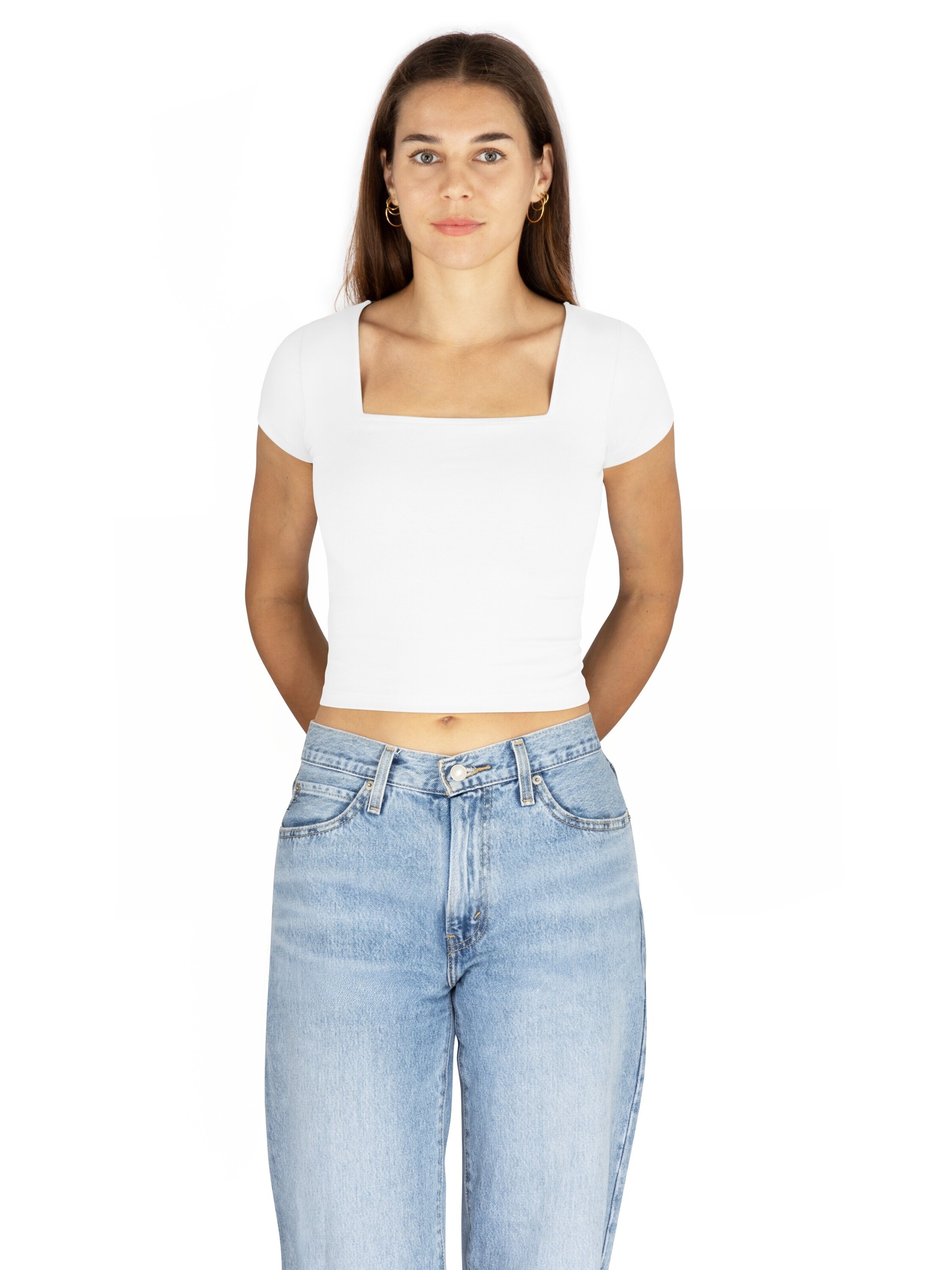 Janice Shirt in Wit: voorkant