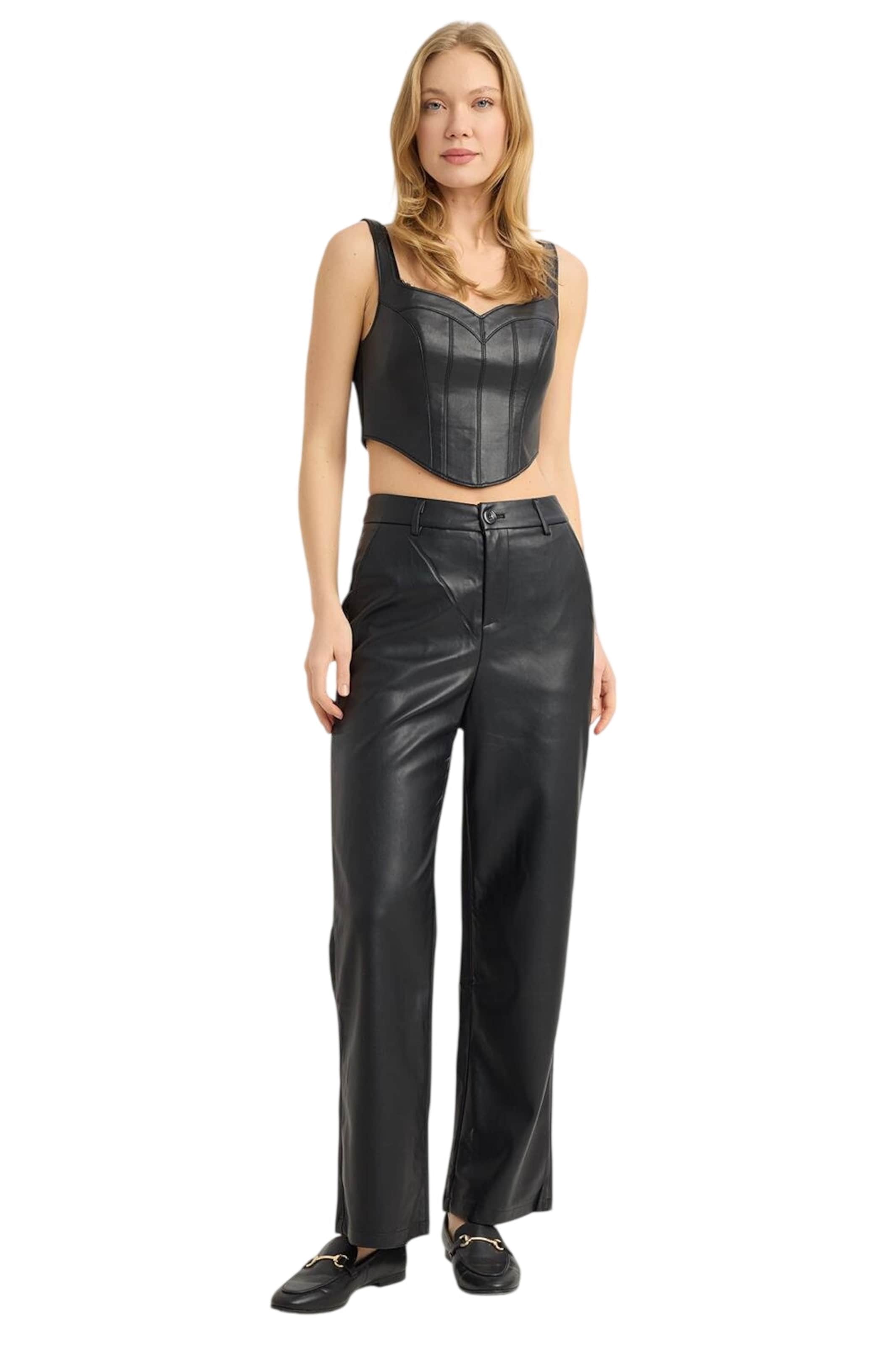HOME STORE Regular Trousers in Black