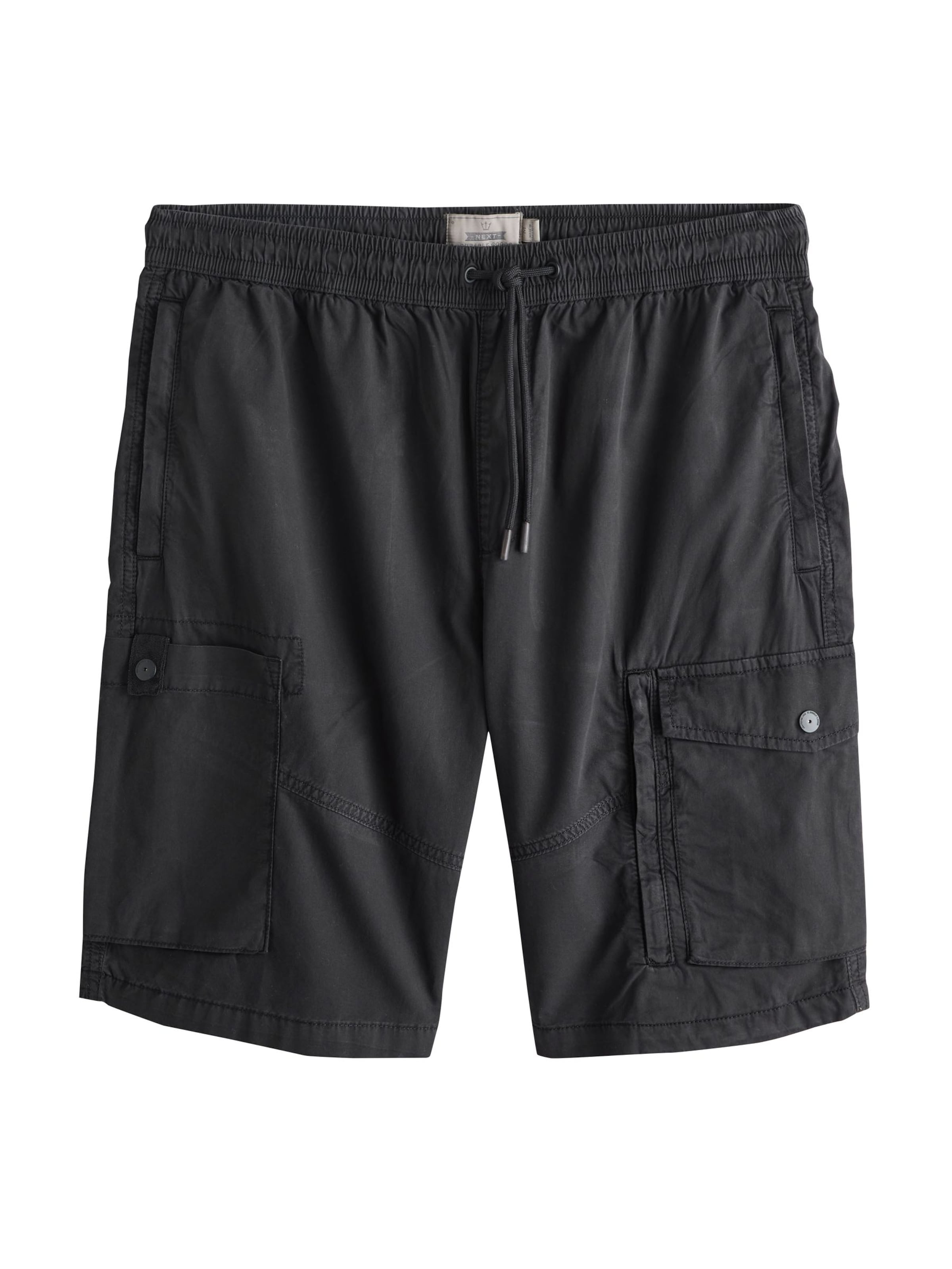 Next Loosefit Cargobroek in Zwart: voorkant