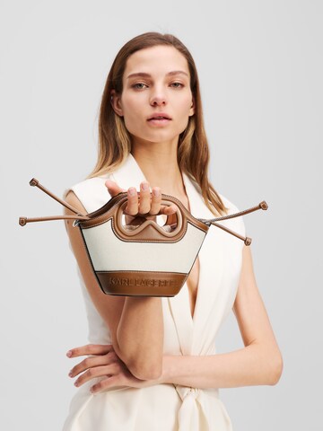 Karl Lagerfeld Handtas in Beige: voorkant