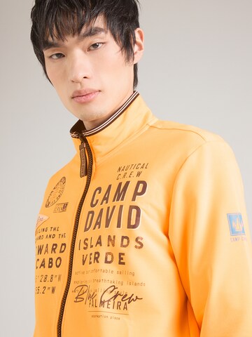 CAMP DAVID - Sudadera con cremallera en naranja