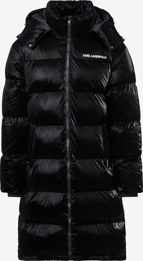 Karl Lagerfeld Зимнее пальто в Черный / Белый, Обзор товара