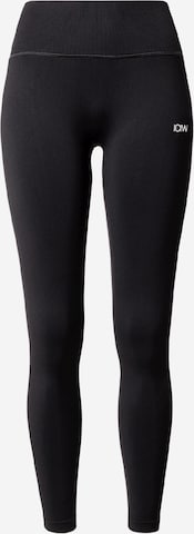 ICANIWILL Skinny Urheiluhousut 'Define' värissä musta: etupuoli