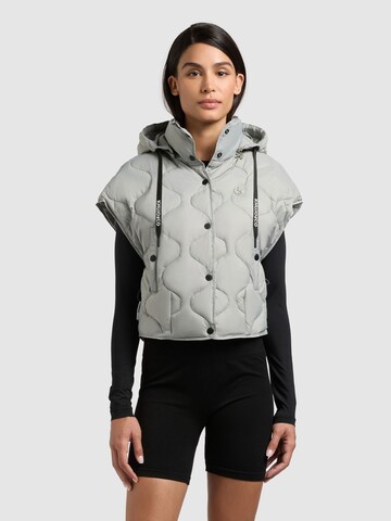 khujo Weste 'Ninga' in Grün: Vorderseite