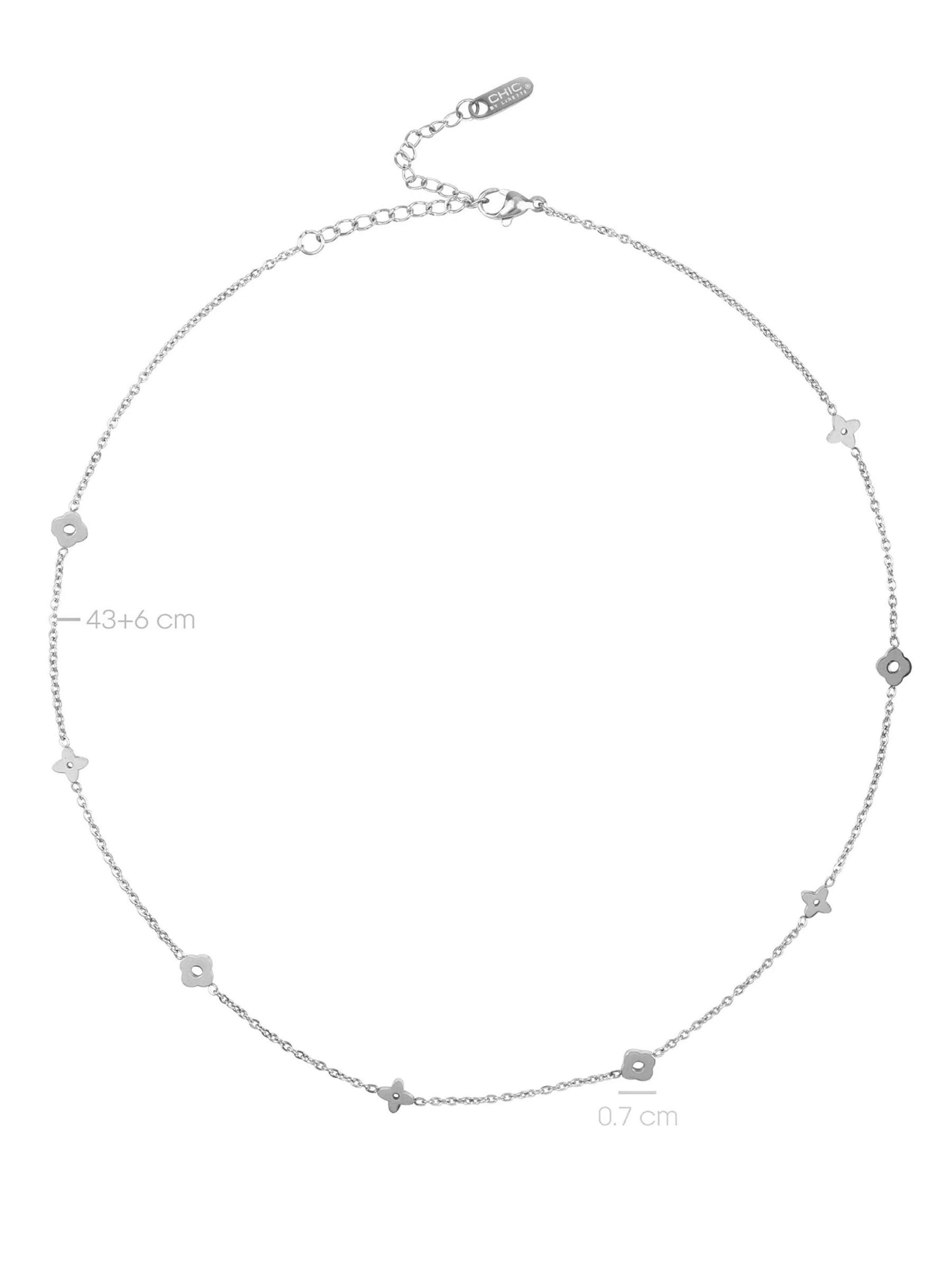 Chaîne 'Necklace Rome Clover' Chic by Lirette en argent