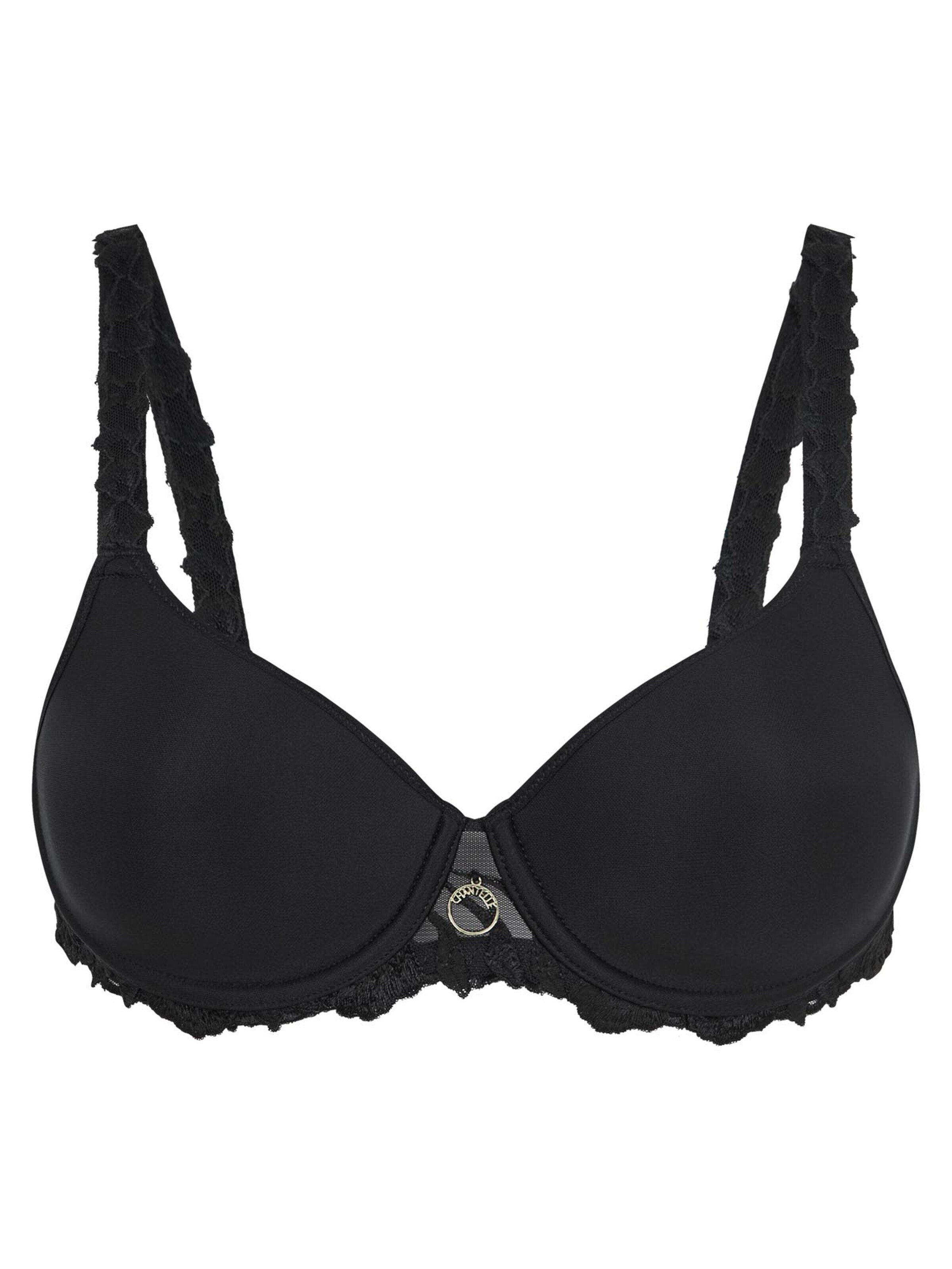 Chantelle T-shirt Bra 'Majestic' in Black: front