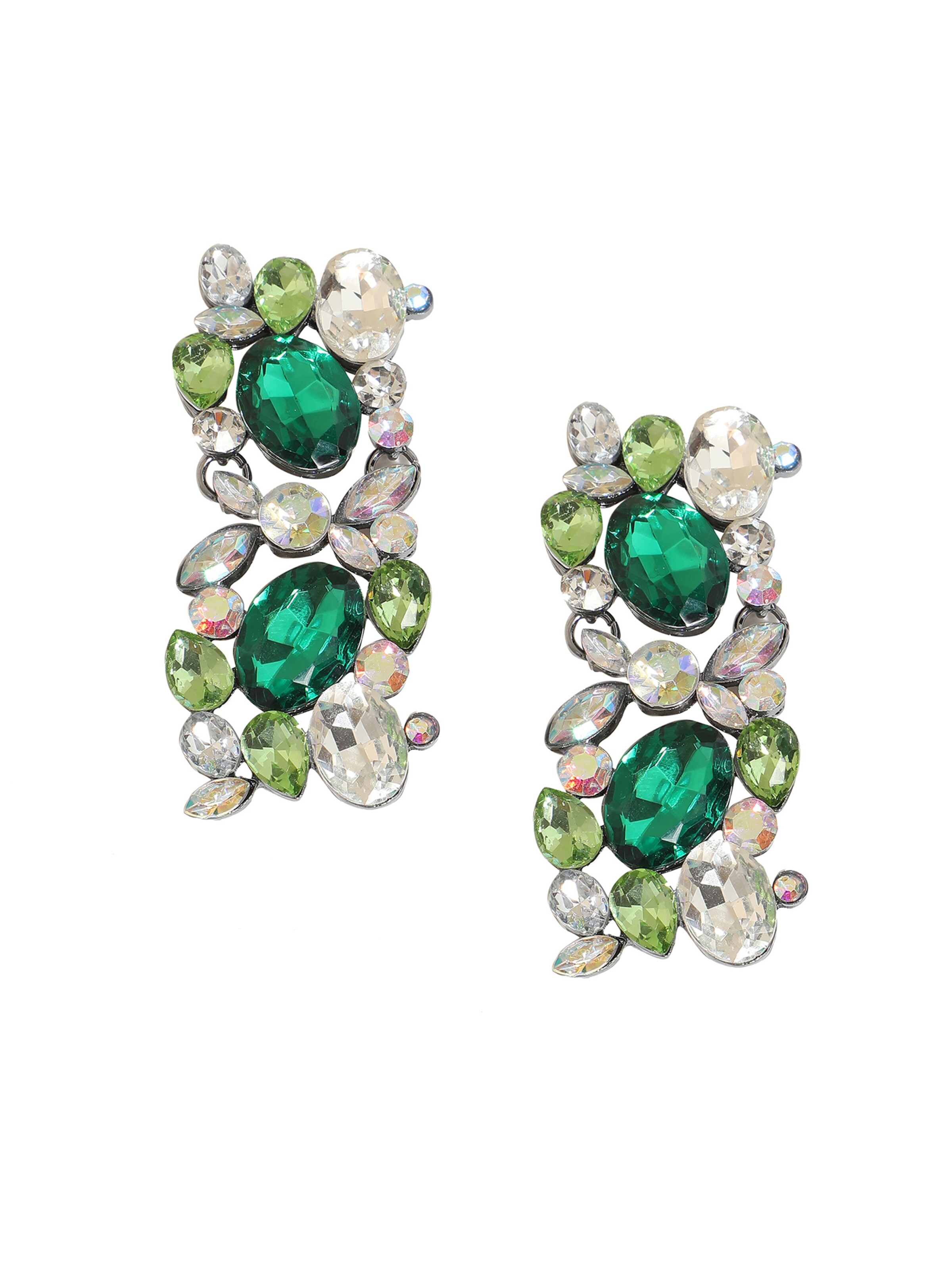 SOHI Fülbevalók 'Elea' - zöld: elől