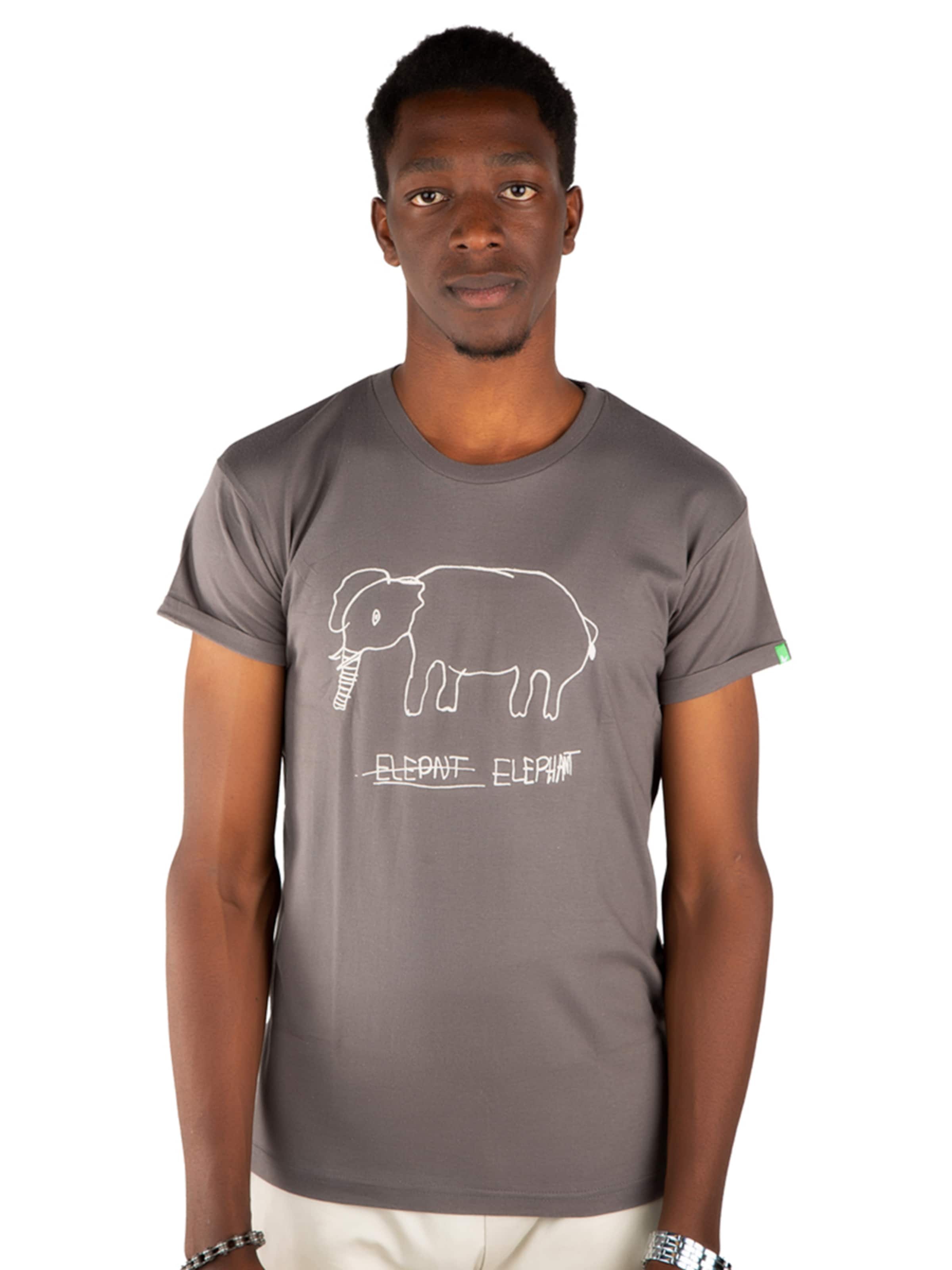 Kipepeo Clothing Shirt 'ELEPHANT' in Grey: front
