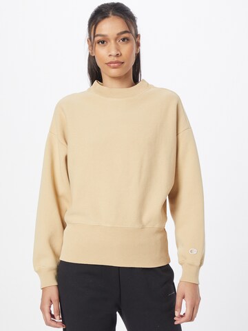 Champion Reverse Weave Sweatshirt in Brown: front