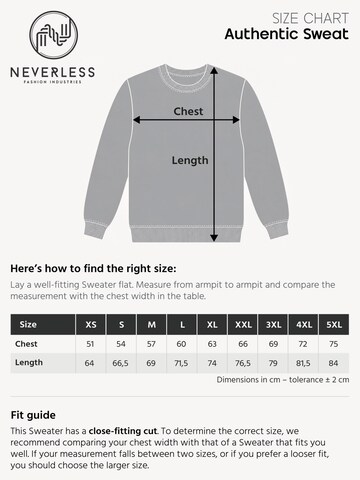 Neverless Sweatshirt 'Orchideen' in Black