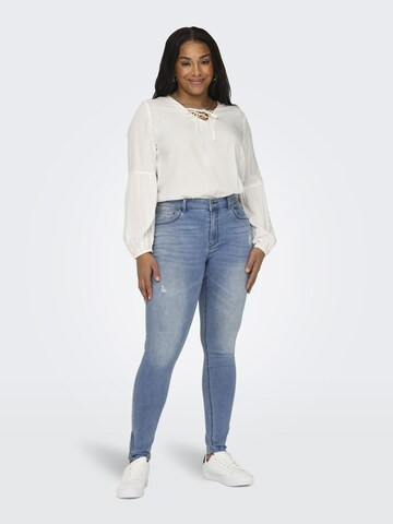 ONLY Carmakoma Skinny Jeans in Blauw