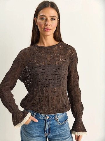 Bianco Lucci - Pullover 'Pullover' em castanho
