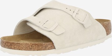 BIRKENSTOCK Pantoletter 'Zürich' i hvid: forside