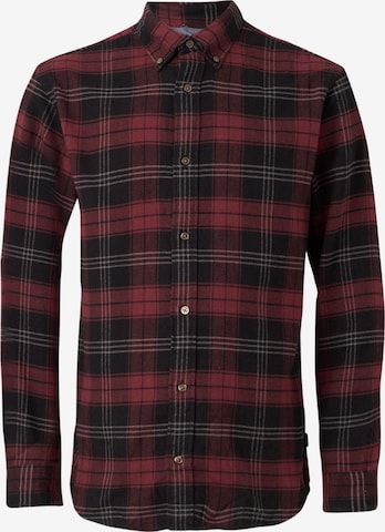 Chemise 'JPRBLUBarkley' Jack & Jones Premium en rouge : devant