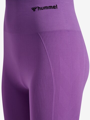 Hummel Skinny Sports trousers 'TIF' in Purple