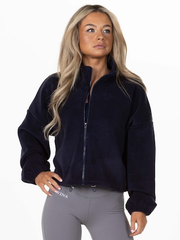 Veste en polaire 'Teddy' Divina en bleu : devant