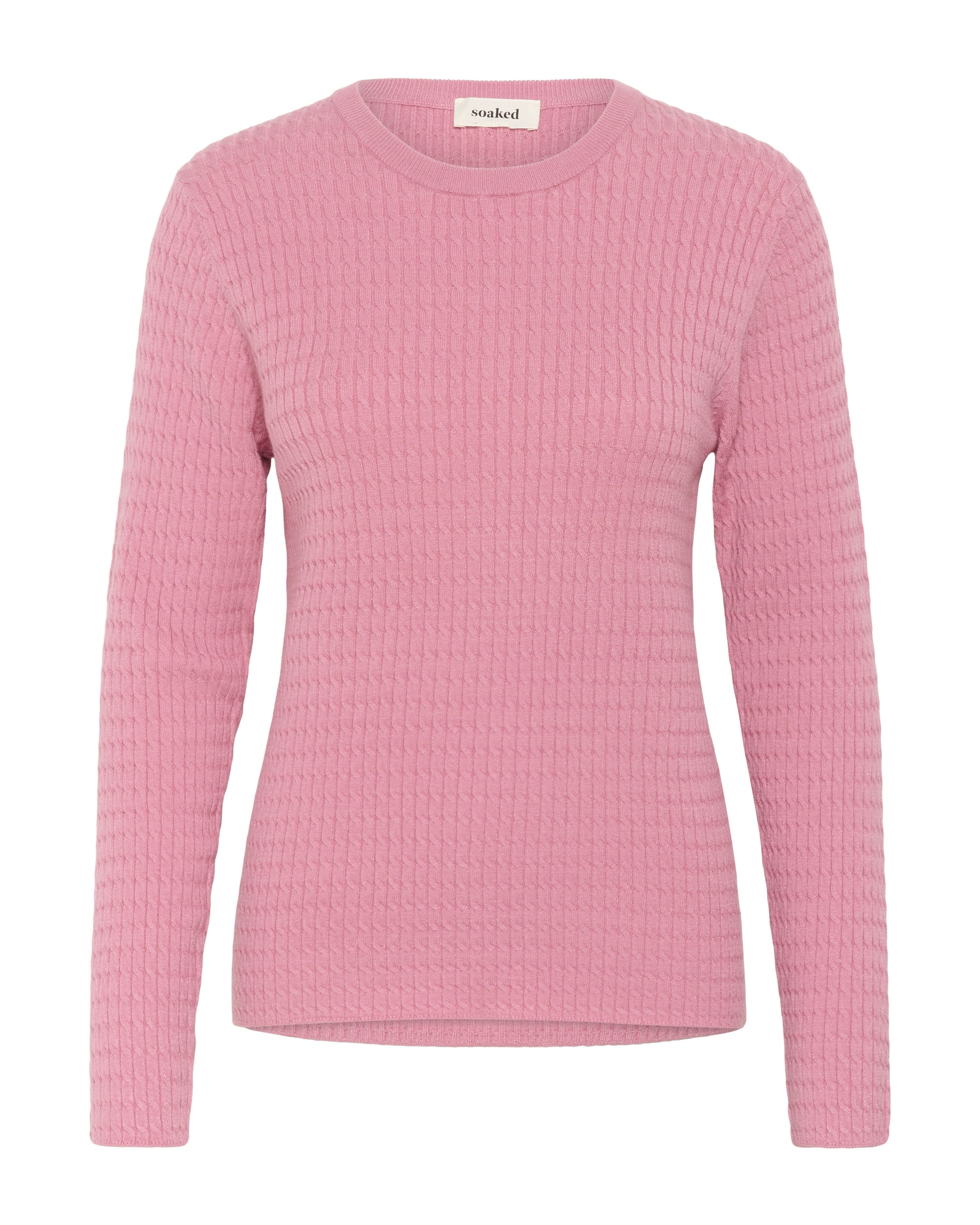 SOAKED IN LUXURY Sweater 'SLSpina' in Pink: front